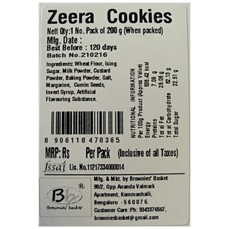 Brownies Basket	Atta Zeera Cookies - Image 4