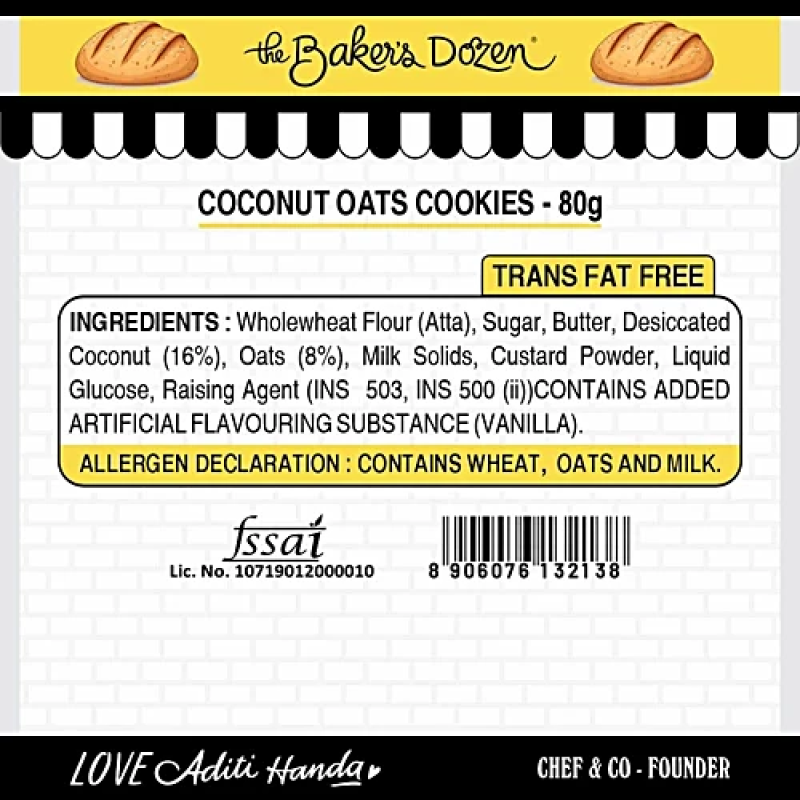 The Baker's Dozen	Zero Maida Coconut Oats - Image 3