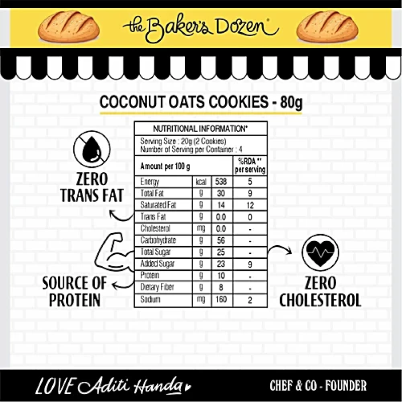 The Baker's Dozen	Zero Maida Coconut Oats - Image 4