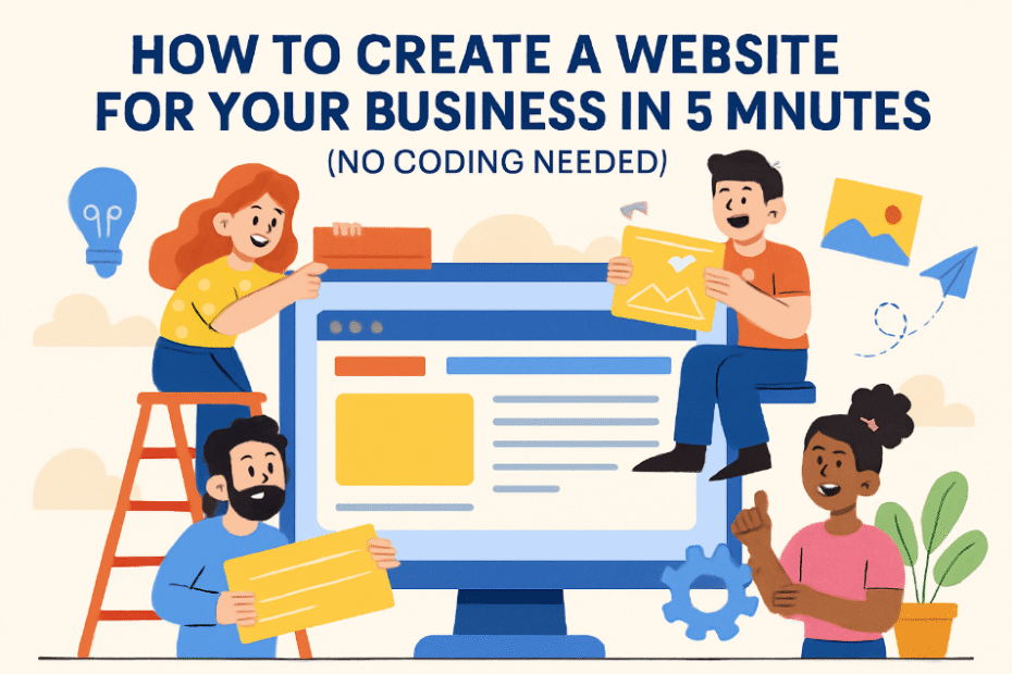 How to create a website for your business in 5 min
